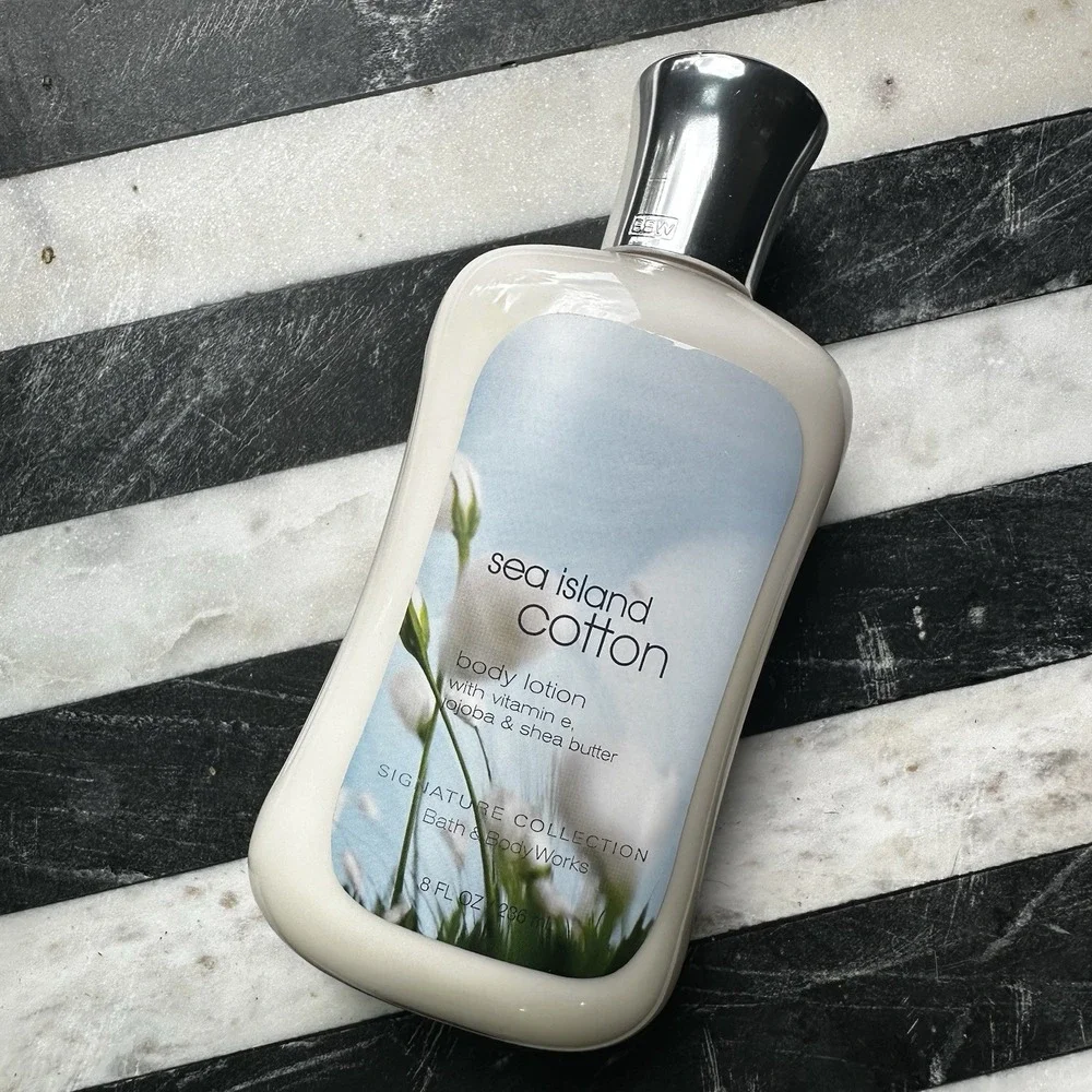 Bath & Body Works Sea Island Cotton Signature Body Lotion - Full Size 8 oz - NEW